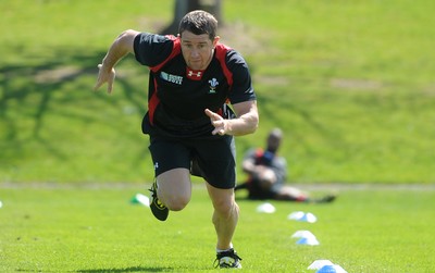 29.09.11 - Wales Rugby Training - Shane Williams during training. 