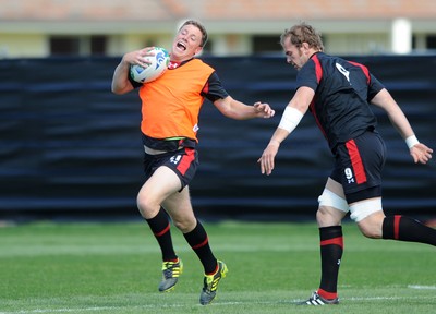 29.09.11 - Wales Rugby Training - Rhys Priestland during training. 