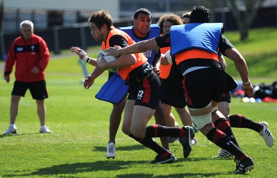 29.09.11 - Wales Rugby Training - Ryan Jones during training. 