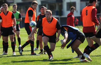 29.09.11 - Wales Rugby Training - Gethin Jenkins during training. 
