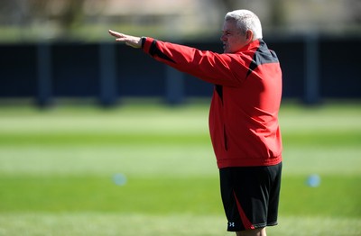 29.09.11 - Wales Rugby Training - Head coach Warren Gatland during training. 