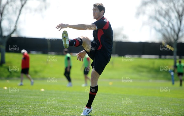 29.09.11 - Wales Rugby Training - James Hook during training. 
