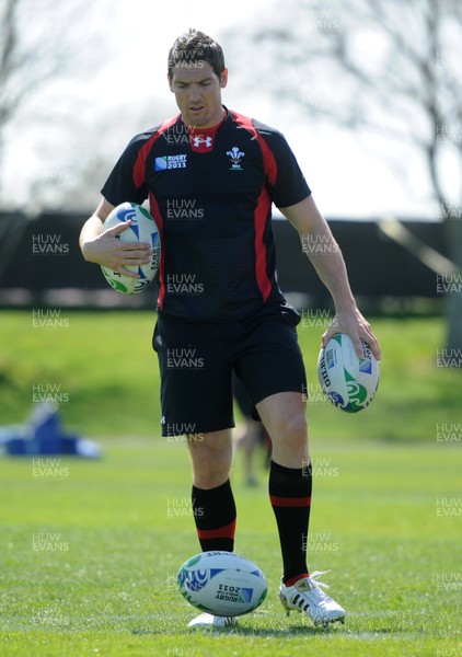 29.09.11 - Wales Rugby Training - James Hook during training. 