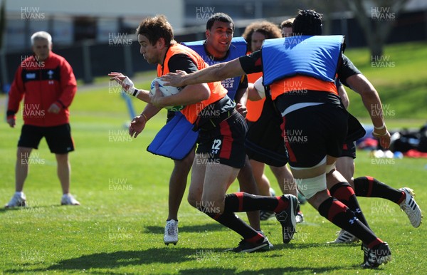 29.09.11 - Wales Rugby Training - Ryan Jones during training. 