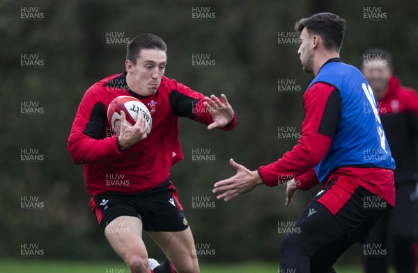 291020 - Wales Rugby Training - Josh Adams during training