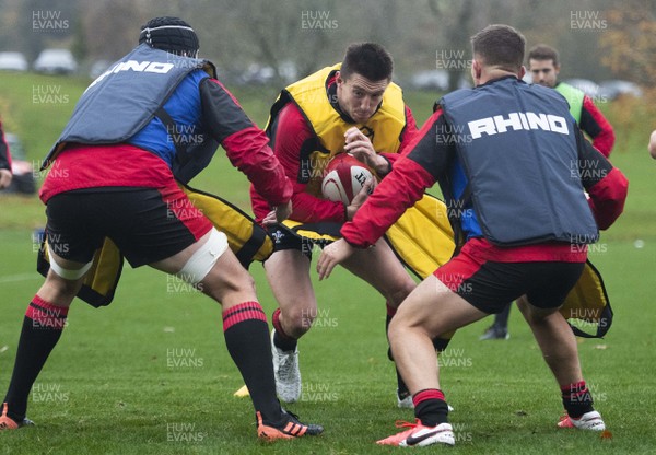 291020 - Wales Rugby Training - Josh Adams during training