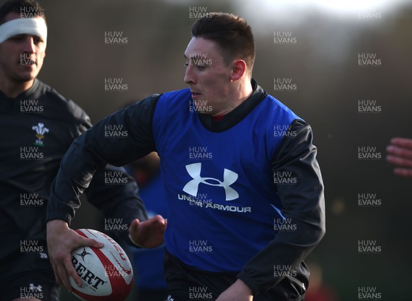300118 - Wales Rugby Training - Josh Adams during training