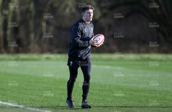 300118 - Wales Rugby Training - Josh Adams during training