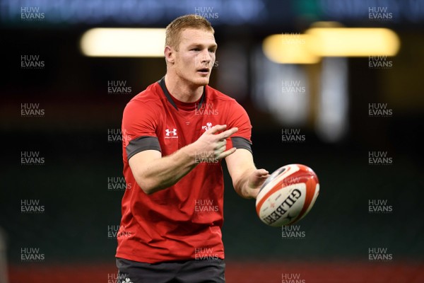 300120 - Wales Rugby Training - Johnny McNicholl during training