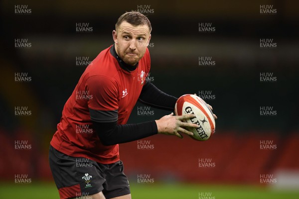 300120 - Wales Rugby Training - Hadleigh Parkes during training