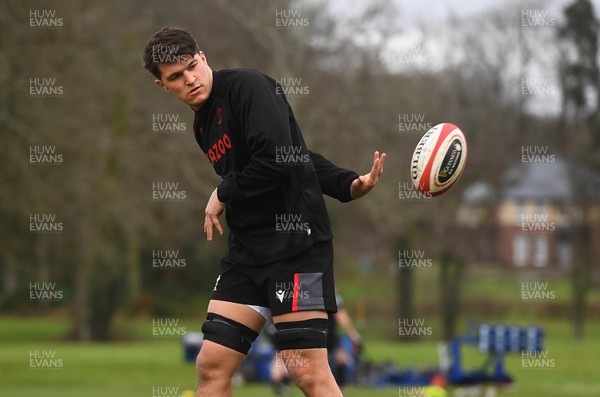 300123 - Wales Rugby Training - Teddy Williams during training