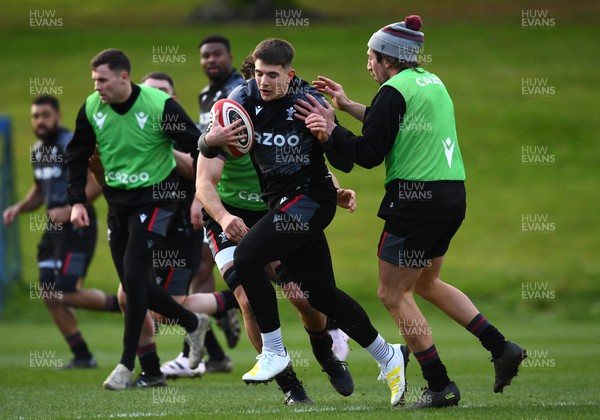 300123 - Wales Rugby Training - Joe Hawkins during training