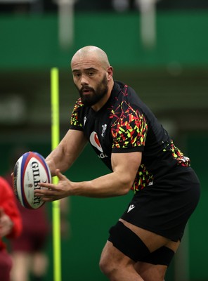 300126 - Wales Rugby Training - Josh Macleod during training