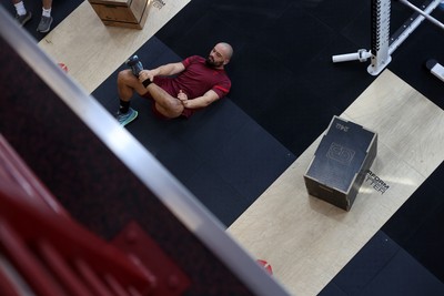 300126 - Wales Rugby Training - Josh Macleod during training