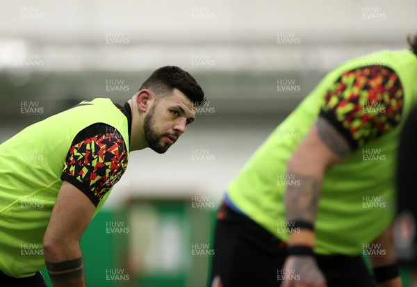 300126 - Wales Rugby Training - Rhys Davies during training