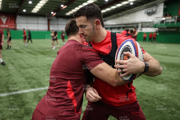 300126 - Wales Rugby Training - Owen Watkin during training