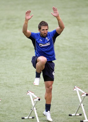 30.05.11 Wales Rugby Training... GAVIN HENSON training with the Welsh Rugby Team for the game against the Barbarians.  