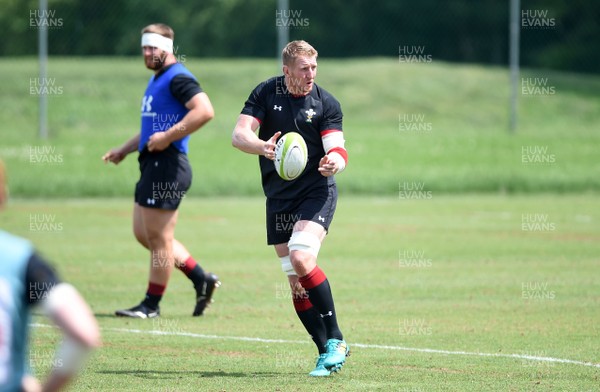 300518 - Wales Rugby Training - Bradley Davies during training