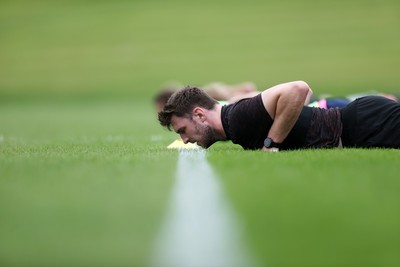 300525 - Wales Rugby Optional Training Session ahead of the start of camp for the summer tour to Japan - James Ratti during training