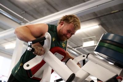 300525 - Wales Rugby Optional Training Session ahead of the start of camp for the summer tour to Japan - Garyn Phillips during training