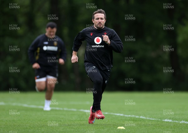 300525 - Wales Rugby Optional Training Session ahead of the start of camp for the summer tour to Japan - Rhodri Williams during training