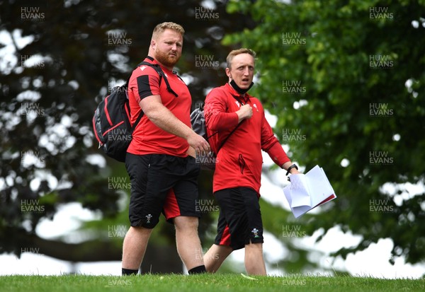 280621 - Wales Rugby Training - Samson Lee and John Ashby during training