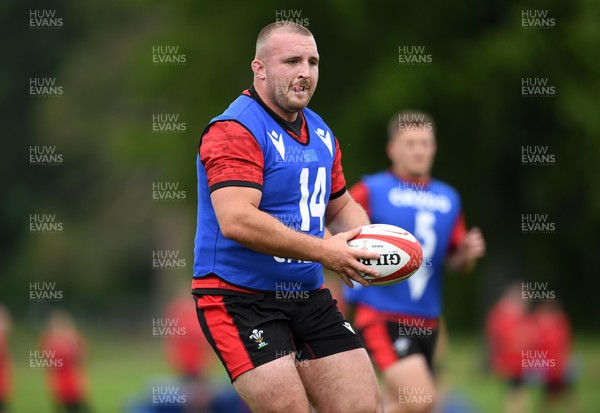 280621 - Wales Rugby Training - Dillon Lewis during training