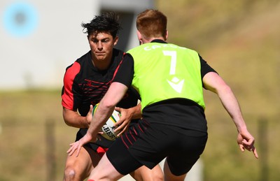 300622 - Wales Rugby Training - Louis Rees-Zammit during training 