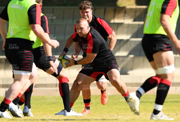 300622 - Wales Rugby Training - Dillon Lewis during training 