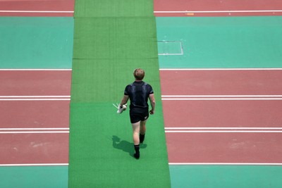 300625 - Wales Rugby Training in Kitakyushu in the week leading up to their first test against Japan - Blair Murray