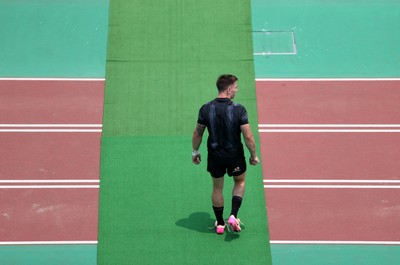 300625 - Wales Rugby Training in Kitakyushu in the week leading up to their first test against Japan - Josh Adams