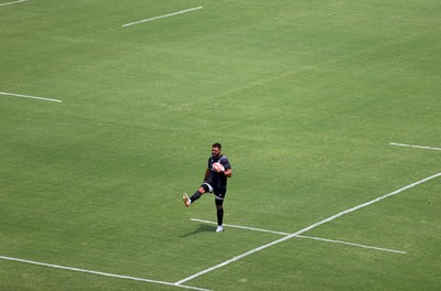 300625 - Wales Rugby Training in Kitakyushu in the week leading up to their first test against Japan - Taulupe Faletau