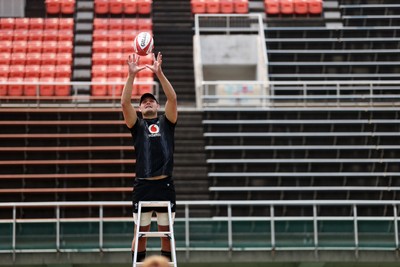 300625 - Wales Rugby Training in Kitakyushu in the week leading up to their first test against Japan - Taine Plumtree