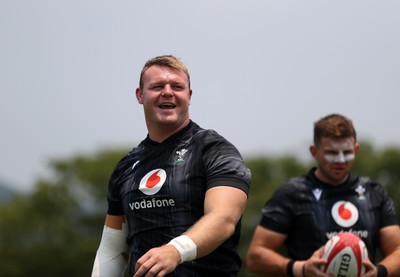 300625 - Wales Rugby Training in Kitakyushu in the week leading up to their first test against Japan - Dewi Lake during training