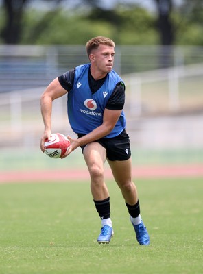 300625 - Wales Rugby Training in Kitakyushu in the week leading up to their first test against Japan - Cameron Winnett during training