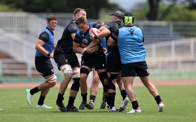 300625 - Wales Rugby Training in Kitakyushu in the week leading up to their first test against Japan - Alex Mann during training
