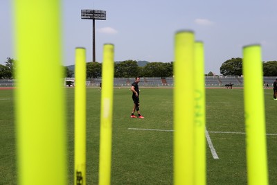 300625 - Wales Rugby Training in Kitakyushu in the week leading up to their first test against Japan - Rhodri Williams during training