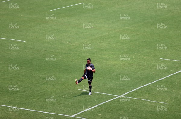 300625 - Wales Rugby Training in Kitakyushu in the week leading up to their first test against Japan - Taulupe Faletau