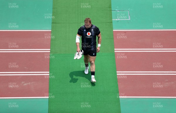 300625 - Wales Rugby Training in Kitakyushu in the week leading up to their first test against Japan - Dewi Lake during training