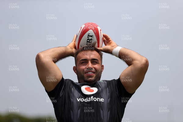 300625 - Wales Rugby Training in Kitakyushu in the week leading up to their first test against Japan - Liam Belcher during training