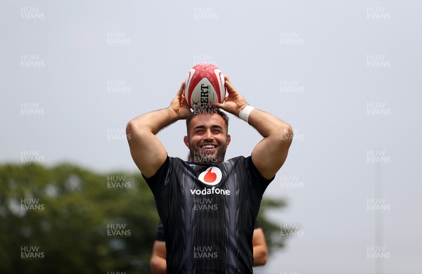 300625 - Wales Rugby Training in Kitakyushu in the week leading up to their first test against Japan - Liam Belcher during training