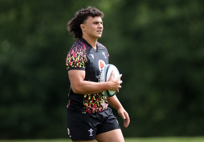 300626 - Wales Rugby Training ahead of the first Nations Championship game against Fiji - Kane James during training