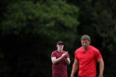 300626 - Wales Rugby Training ahead of the first Nations Championship game against Fiji - Steve Tandy, Head Coach during training