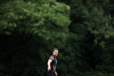 300626 - Wales Rugby Training ahead of the first Nations Championship game against Fiji - Tomos Williams during training