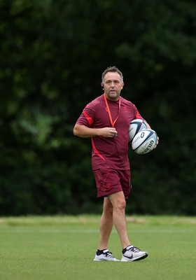 300626 - Wales Rugby Training ahead of the first Nations Championship game against Fiji - Matt Sherratt, Attack Coach during training