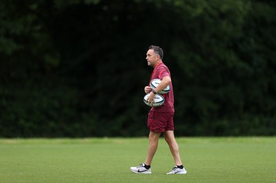 300626 - Wales Rugby Training ahead of the first Nations Championship game against Fiji - Matt Sherratt, Attack Coach during training
