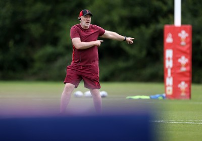 300626 - Wales Rugby Training ahead of the first Nations Championship game against Fiji - Steve Tandy, Head Coach during training