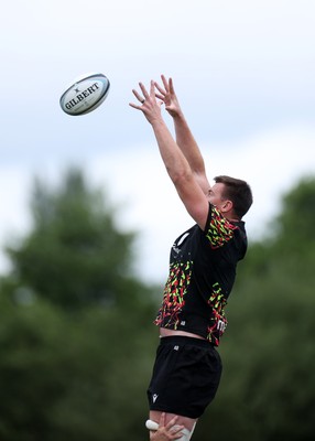 300626 - Wales Rugby Training ahead of the first Nations Championship game against Fiji - Adam Beard during training