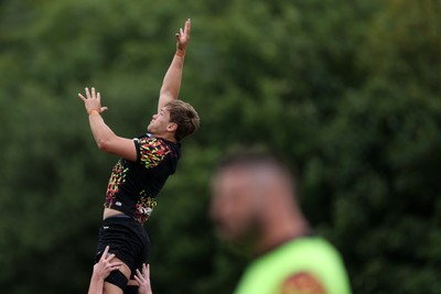 300626 - Wales Rugby Training ahead of the first Nations Championship game against Fiji - Alex Mann during training