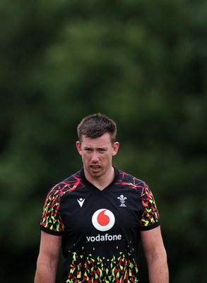 300626 - Wales Rugby Training ahead of the first Nations Championship game against Fiji - Adam Beard during training
